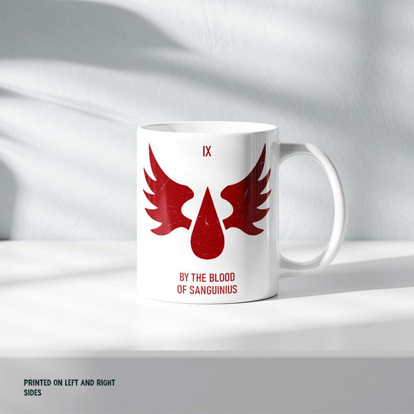 Blood Angels Mug – For the Blood of Sanguinius – Warhammer 40k Coffee Cup
